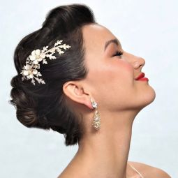 Pink Lady Bridal Hair Comb SALE 70% OFF